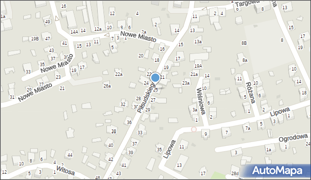 Kolbuszowa, Piłsudskiego Józefa, marsz., 25, mapa Kolbuszowa