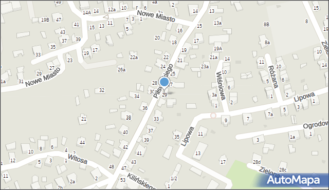 Kolbuszowa, Piłsudskiego Józefa, marsz., 29, mapa Kolbuszowa