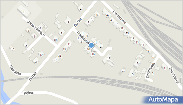 Kolonowskie, Piastowska, 14, mapa Kolonowskie