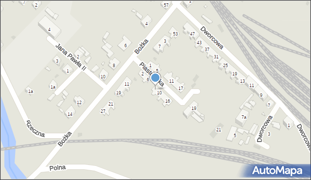 Kolonowskie, Piastowska, 8, mapa Kolonowskie