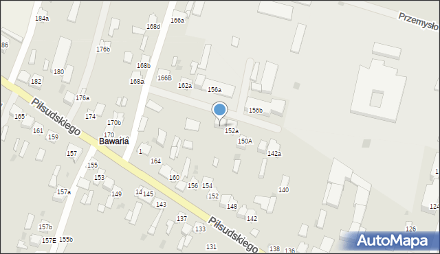 Końskie, Piłsudskiego Józefa, marsz., 154a, mapa Końskie