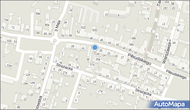 Końskie, Piłsudskiego Józefa, marsz., 37a, mapa Końskie