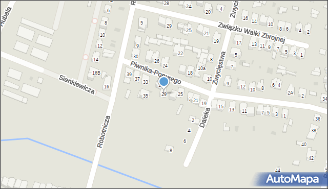 Końskie, Piwnika-Ponurego Jana, mjr., 29, mapa Końskie