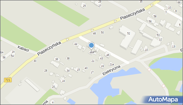 Konstancin-Jeziorna, Piaseczyńska, 44A, mapa Konstancin-Jeziorna