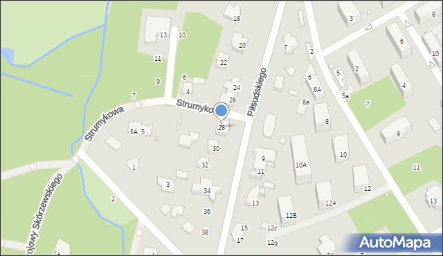 Konstancin-Jeziorna, Piłsudskiego Józefa, marsz., 28, mapa Konstancin-Jeziorna