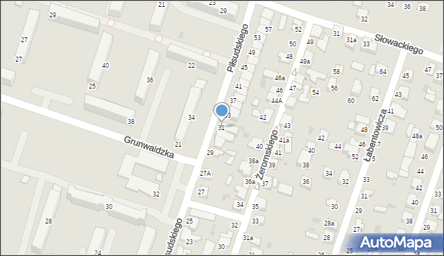 Konstantynów Łódzki, Piłsudskiego Józefa, marsz., 31, mapa Konstantynów Łódzki