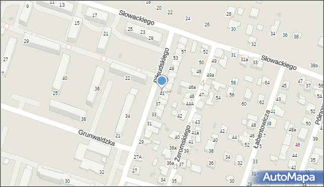 Konstantynów Łódzki, Piłsudskiego Józefa, marsz., 41, mapa Konstantynów Łódzki