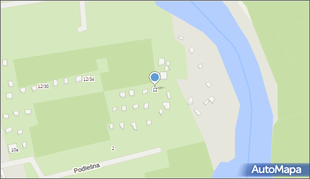 Koronowo, Pieczyska, 12, mapa Koronowo