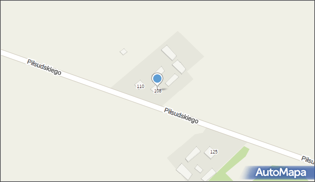 Koroszczyn, Piłsudskiego Józefa, marsz., 108, mapa Koroszczyn