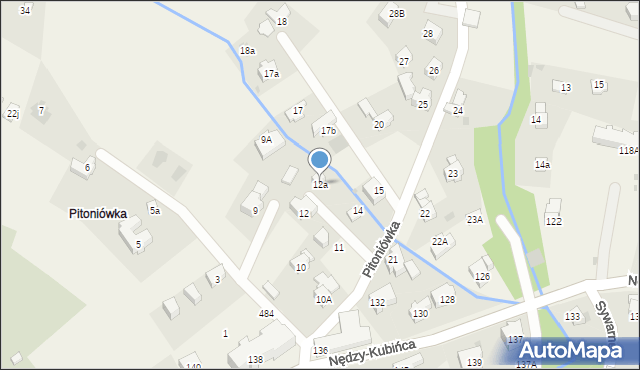 Kościelisko, Pitoniówka, 12a, mapa Kościelisko