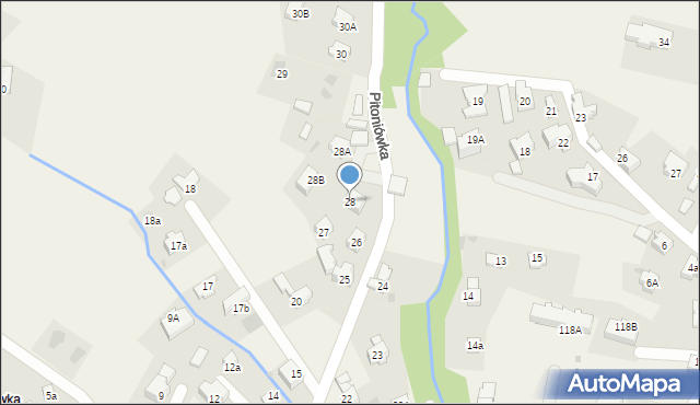 Kościelisko, Pitoniówka, 28, mapa Kościelisko