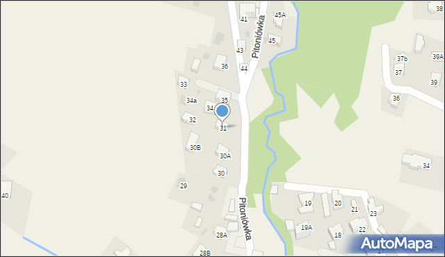 Kościelisko, Pitoniówka, 31, mapa Kościelisko