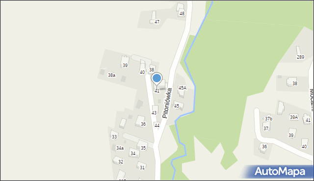 Kościelisko, Pitoniówka, 41, mapa Kościelisko