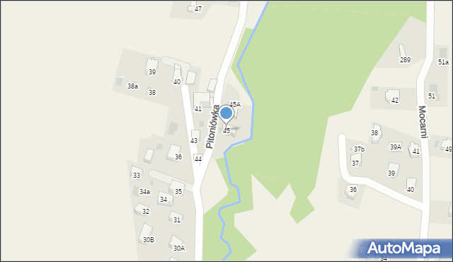 Kościelisko, Pitoniówka, 45, mapa Kościelisko