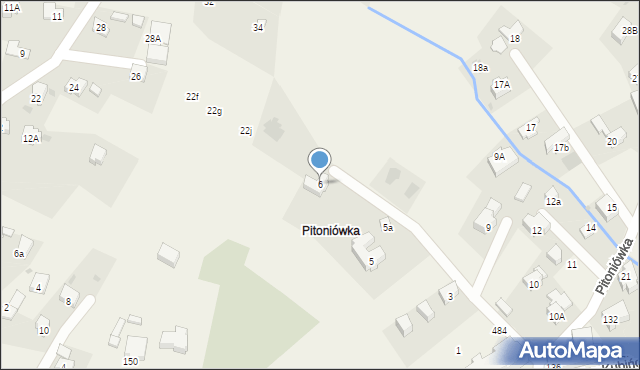 Kościelisko, Pitoniówka, 6, mapa Kościelisko
