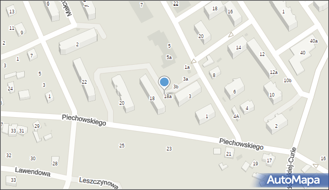 Kościerzyna, Piechowskiego Alojzego, 18b, mapa Kościerzyna