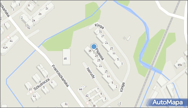 Koszalin, Picassa Pablo, 31, mapa Koszalina