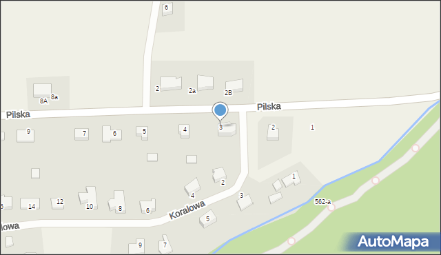 Kotuń, Pilska, 3, mapa Kotuń