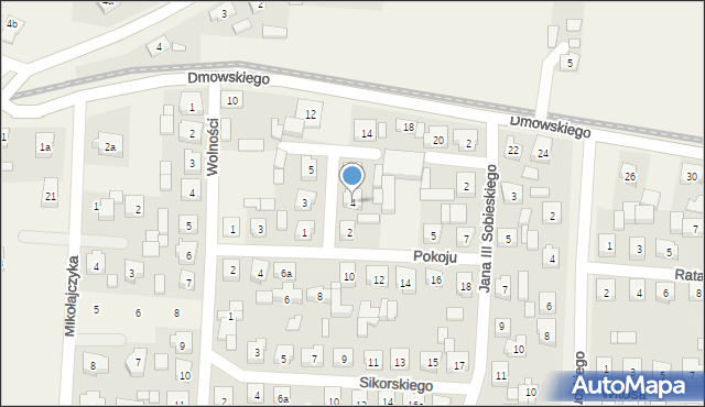 Kowalew, Pierunka-Łaniewskiego Franciszka, por., 4, mapa Kowalew