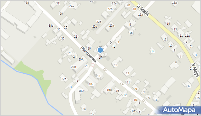 Krapkowice, Piastowska, 17, mapa Krapkowice