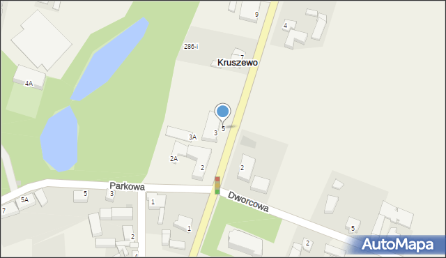 Kruszewo, Pilska, 5, mapa Kruszewo
