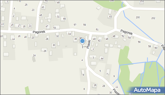 Krzeczów, Piaski, 2, mapa Krzeczów