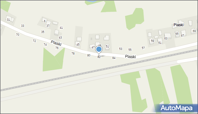 Krzeczów, Piaski, 82, mapa Krzeczów