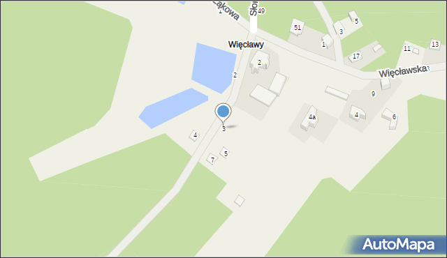 Krzeczów, Piaskowa, 3, mapa Krzeczów