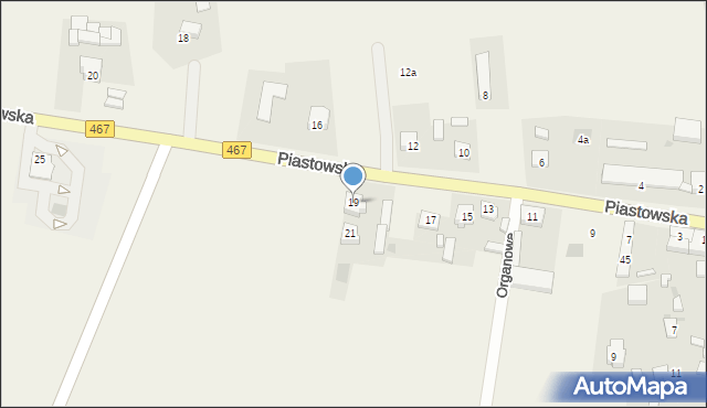 Ląd, Piastowska, 19, mapa Ląd