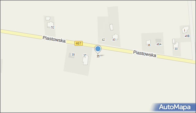 Ląd, Piastowska, 35, mapa Ląd