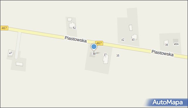 Ląd, Piastowska, 39, mapa Ląd