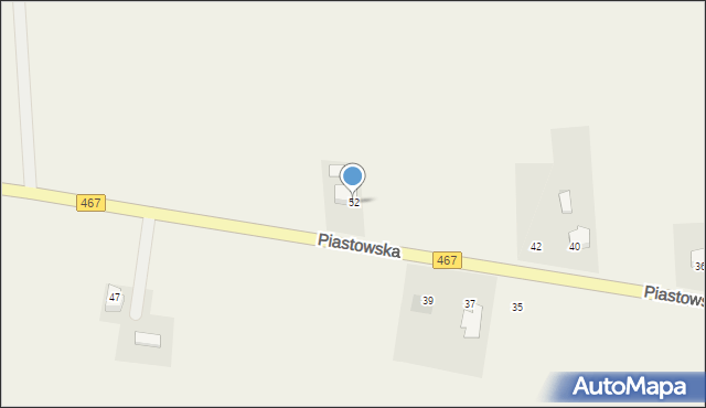 Ląd, Piastowska, 52, mapa Ląd