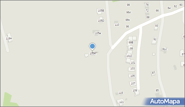 Łańcut, Piłsudskiego Józefa, marsz., 105A, mapa Łańcut