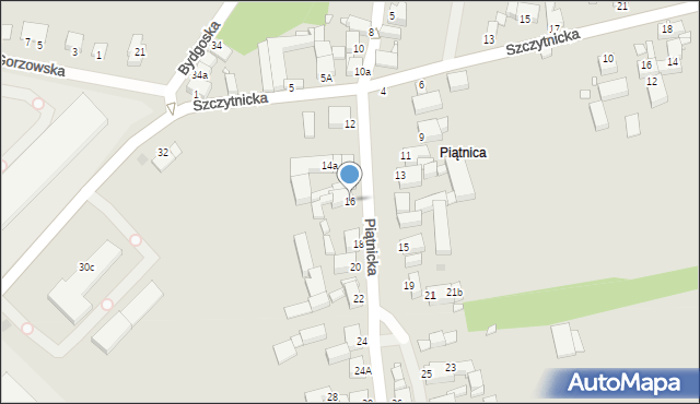 Legnica, Piątnicka, 16, mapa Legnicy