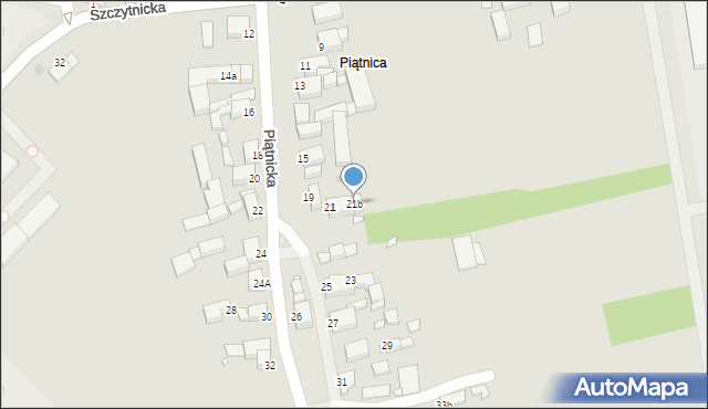 Legnica, Piątnicka, 21b, mapa Legnicy