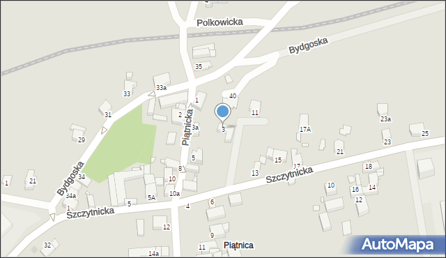 Legnica, Piątnicka, 3, mapa Legnicy