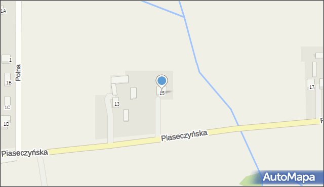 Lesznowola, Piaseczyńska, 15, mapa Lesznowola