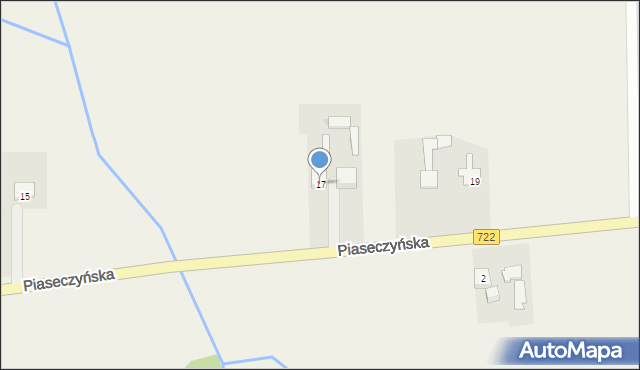 Lesznowola, Piaseczyńska, 17, mapa Lesznowola