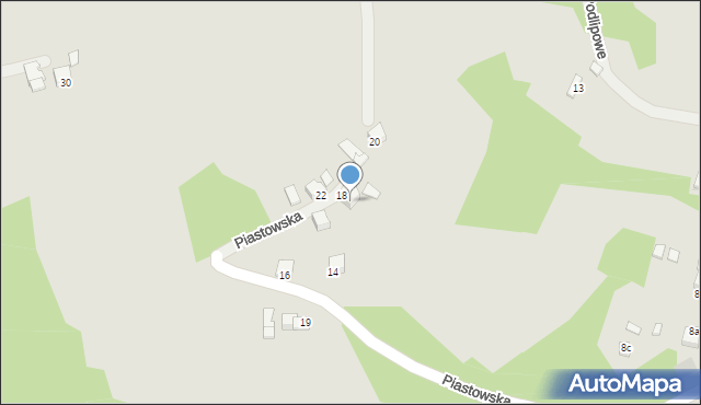Limanowa, Piastowska, 22a, mapa Limanowa