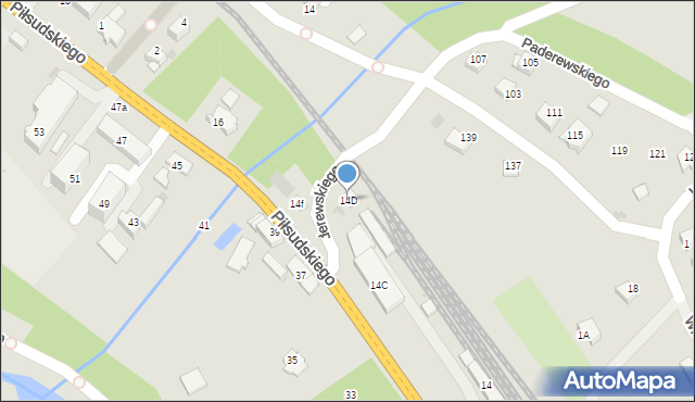 Limanowa, Piłsudskiego Józefa, marsz., 14D, mapa Limanowa