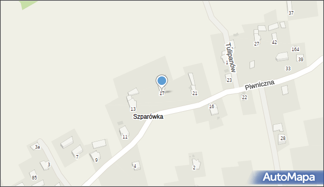 Lipowa, Piwniczna, 17, mapa Lipowa