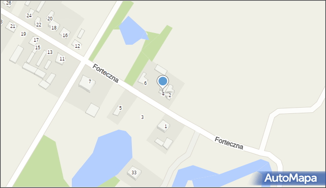 Łobaczew Mały, Piękna, 4, mapa Łobaczew Mały