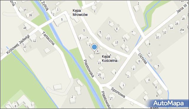 Łodygowice, Piastowska, 11, mapa Łodygowice