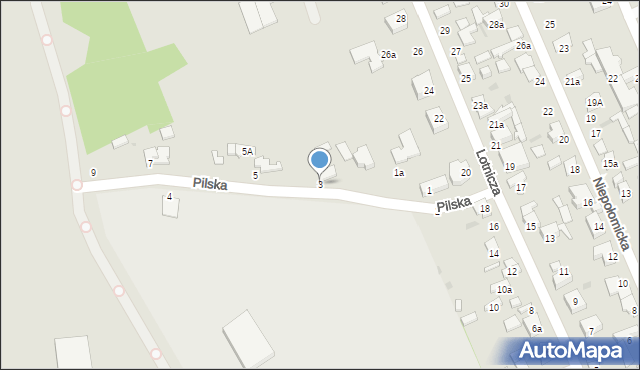 Łódź, Pilska, 3, mapa Łodzi