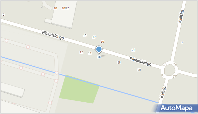 Łowicz, Piłsudskiego Józefa, marsz., 16, mapa Łowicza