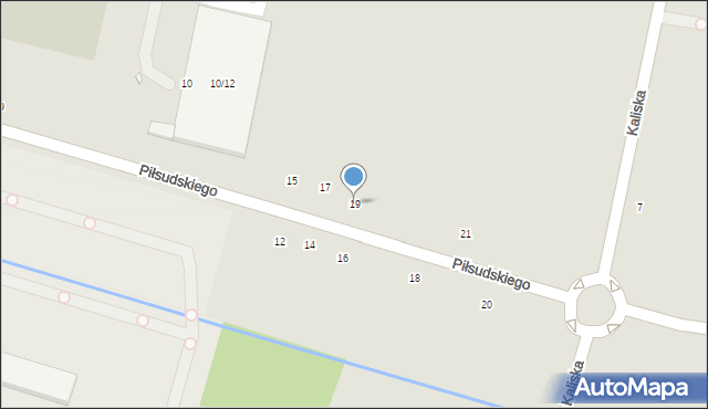 Łowicz, Piłsudskiego Józefa, marsz., 19, mapa Łowicza