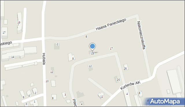 Lubaczów, Pileckiego Witolda, rtm., 13, mapa Lubaczów