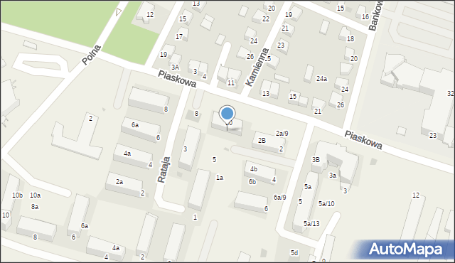 Lubicz Górny, Piaskowa, 10a/11, mapa Lubicz Górny