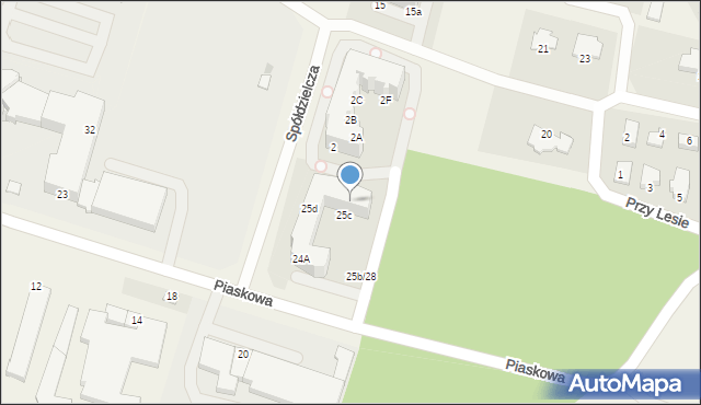 Lubicz Górny, Piaskowa, 25f, mapa Lubicz Górny