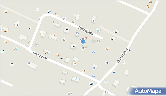 Lublin, Pistacjowa, 19, mapa Lublina